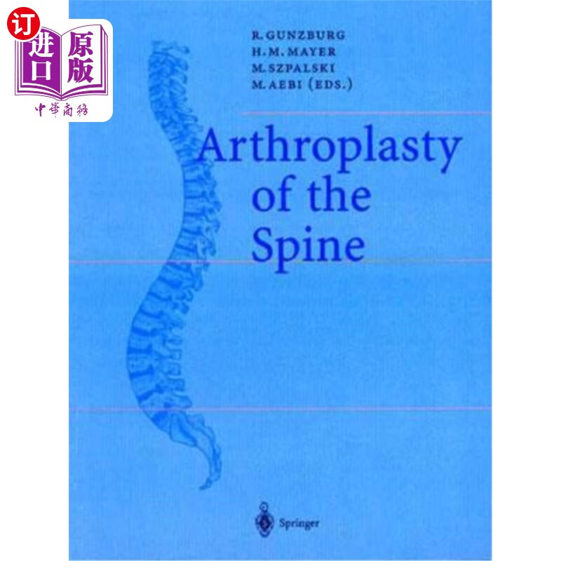 海外直订医药图书arthroplasty of the spine 脊柱关节成形术