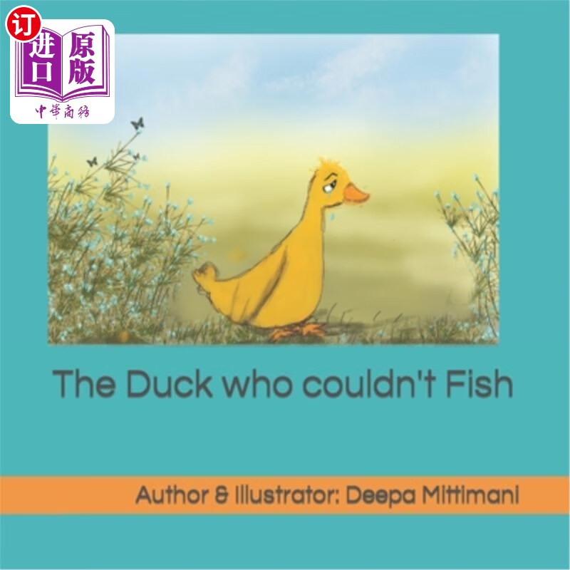 海外直订the duck who couldnt fish 不会钓鱼的鸭子