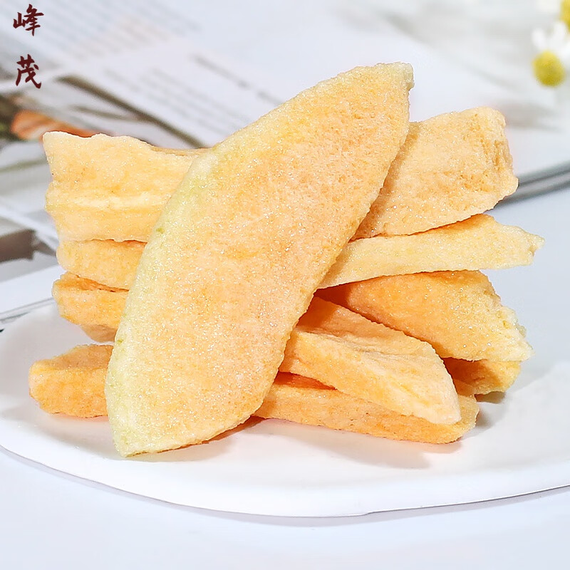 貝棋禾凍干哈密瓜干甜瓜干蜜瓜干哈密瓜脆水果片干新疆特產(chǎn)烘焙商用零食 凍干哈密瓜干500g