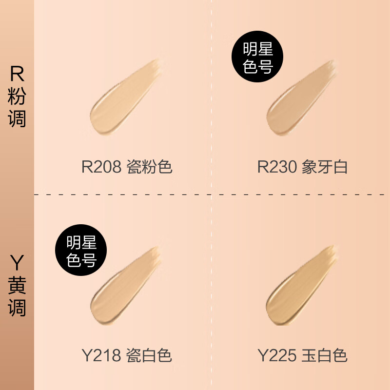 玫珂菲赋活焕采粉底液R208粉一白熬夜脸遮瑕提亮持妆 