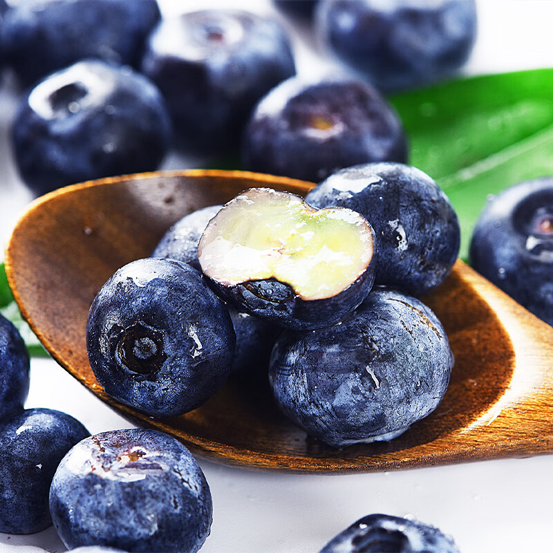 千园九味L25花香蓝莓新鲜蓝莓鲜果盒装应当季水果现摘现发京鲜大果礼盒 4盒单盒100g【单果12mm+】