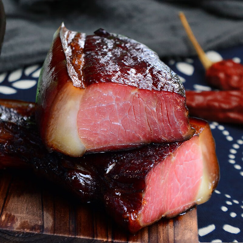 黔婆婆 烟熏腊味后腿腊肉贵州特产飘香腊肉500g 需烹饪食用 500g 腊肉