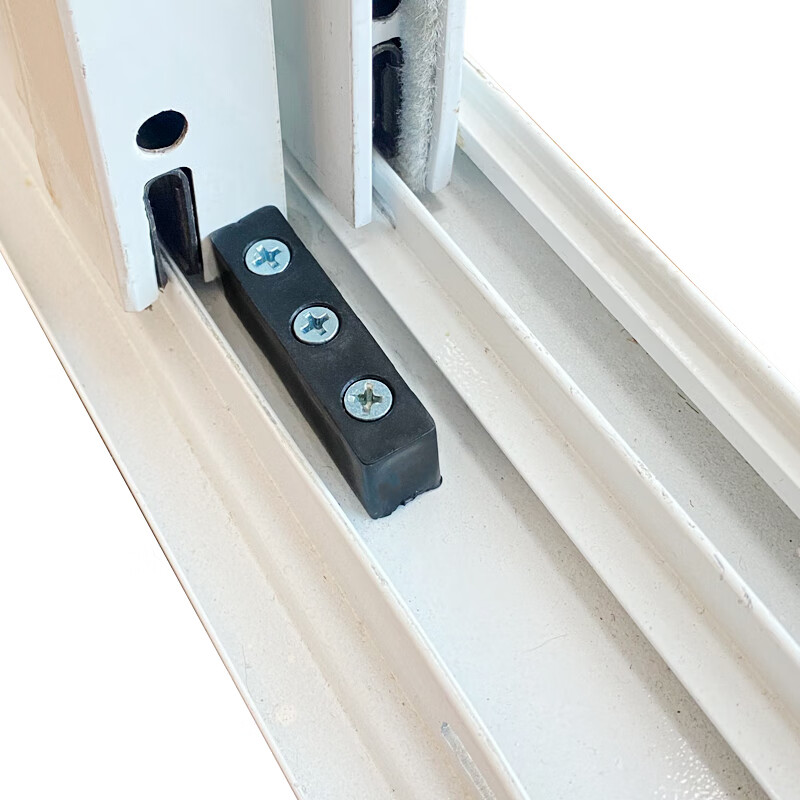塞卓铝合金门窗防撞块窗锁扣塑钢推拉窗户保护防碰塑料块平移窗限位器