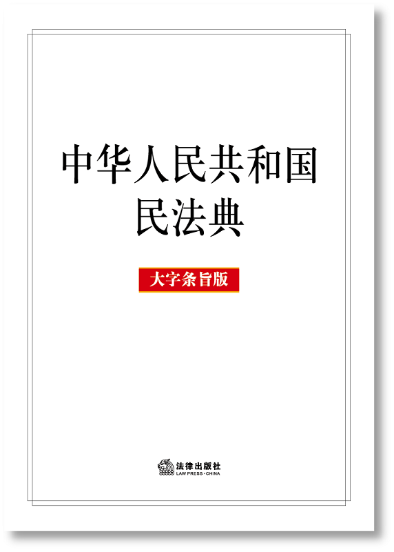 中华人民共和国民法典大字条旨版