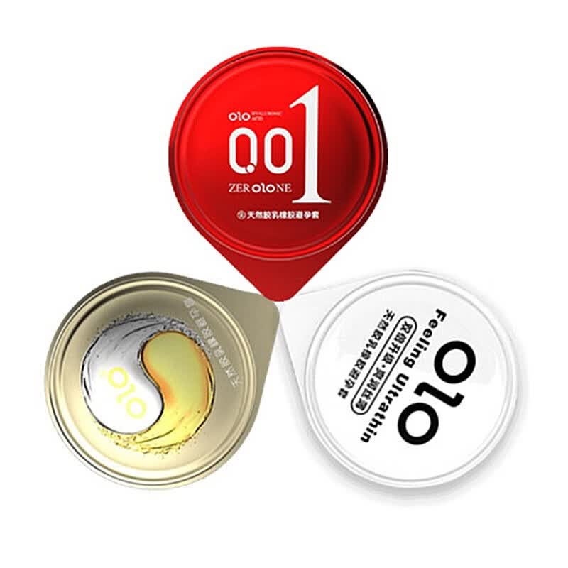 olo玻尿酸避孕套女用超薄男用安全套情趣成人用品散套单只装 计生用品