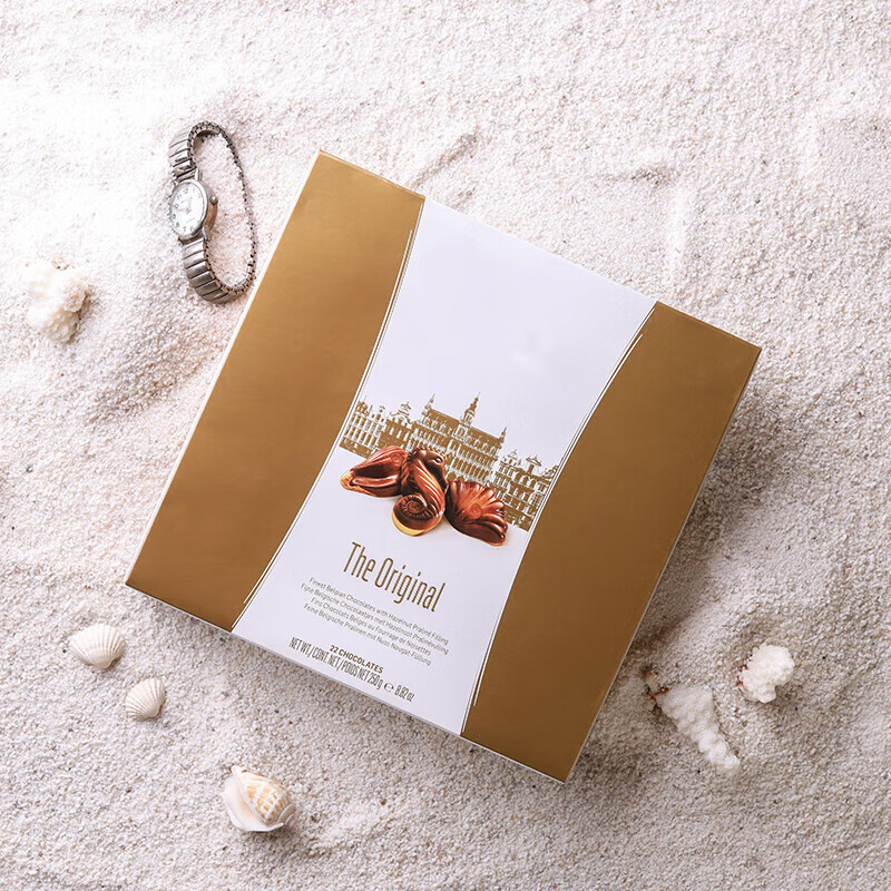 禾澹比利时巧克力贝壳巧克力情人节礼物礼盒糖果 吉利莲金贝壳臻贵