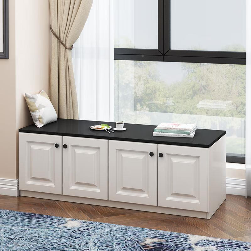 山头林村炕柜家具农村卧室农窗村榻榻柜米边柜h1975坐飘窗柜储物可睡