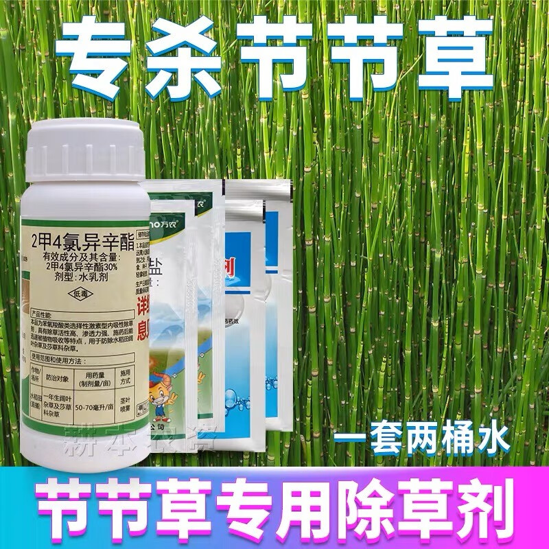 节节草除草剂木贼笔管筒草克星烂根药二甲四氯钠专用灭杀除草药剂 90g
