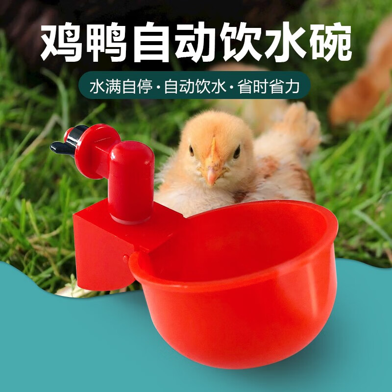 牧克斯养鸡用自动饮水器鸡鸭鹅饮水碗喝水碗鹌鹑家禽鸟喂水神器雏芦丁