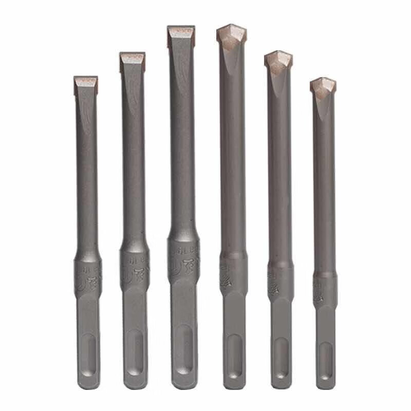 oloey方大王钻头电锤冲击铲墙混凝土开槽方柄四坑打线槽打爆膜合金凿