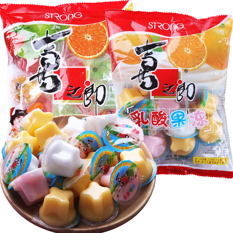 喜之郎 什锦果冻 乳酸果冻360g*6袋 超市同款 夏季清凉招待儿童零食