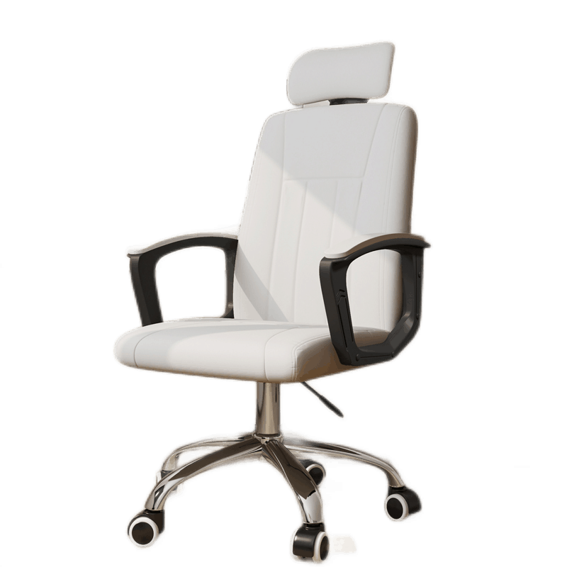 星奇堡 电脑椅家用电竞椅子书房学习久坐办公座椅靠背舒适宿舍转椅 (标准灰色)可调头枕+舒适海绵坐垫