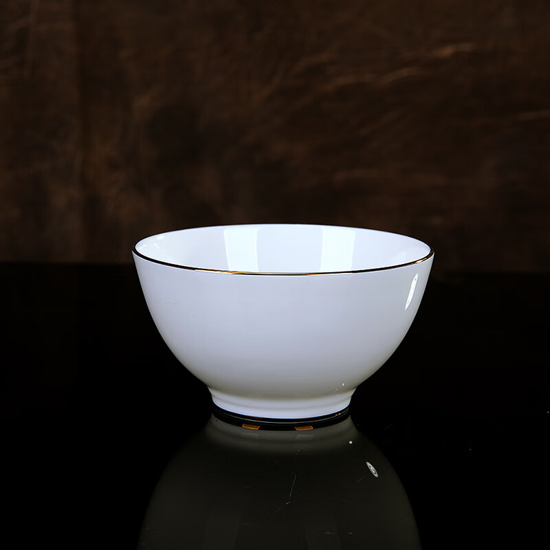 锦秋堂 景德镇陶瓷器 骨瓷餐具家用饭碗 面碗 烤碗 汤碗 沙拉碗单件散买 花蕾汤碗（汤锅带盖）