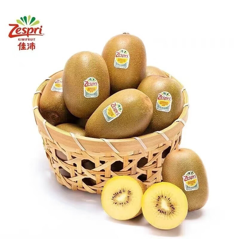 佳沛（zespri）新西兰进口奇异果金果黄心猕猴桃特大果礼盒巨大果彩箱礼盒 22枚特大果礼盒 单果135- 150g