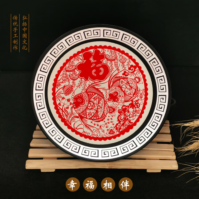 唐赋中国风特色手工艺剪纸摆件装饰品福字剪纸出国送老外送长辈礼物