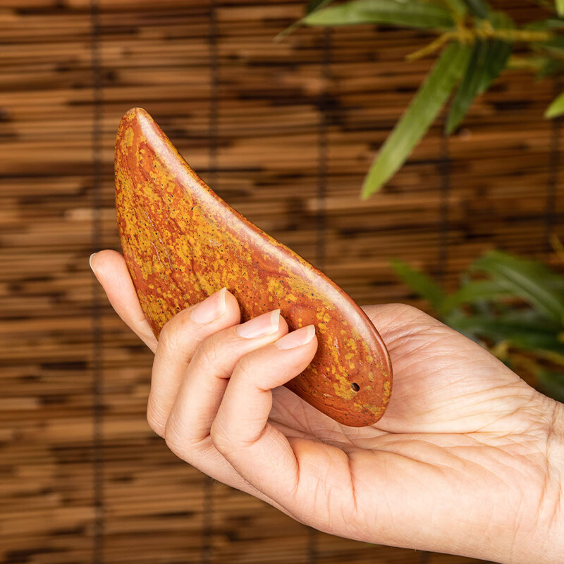 鹏诚万锦医疗保健红砭石刮痧板通用正宗泗滨砭石矾大板面部脸部按摩