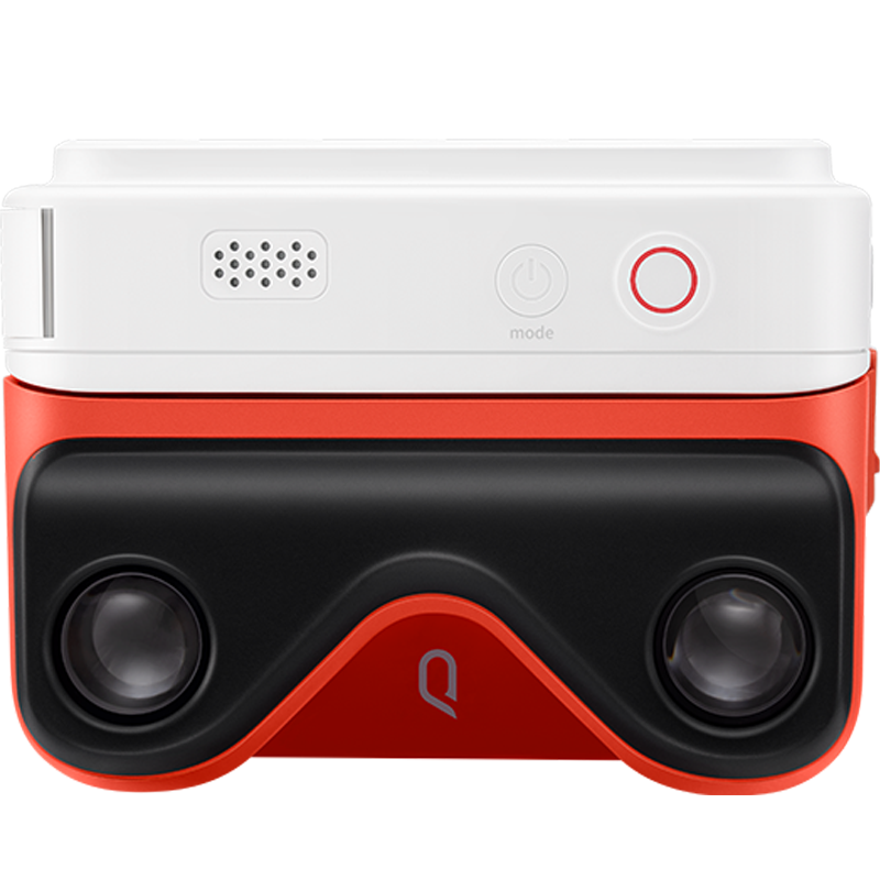 看到KanDao QooCam酷看EGO 即拍即看3D相机 双目4K 运动相机VR适配 3D立拍立得 Vlog相机高清  看到科技 白色