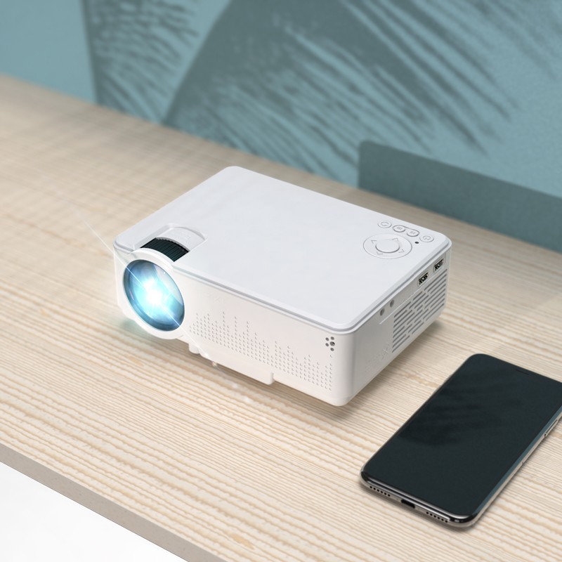 【5G电视版】瑞视达家用手机投影仪小型便携式高清wifi无线同屏投影机无屏电视墙上看宿舍卧室家庭影院 T1 5G升级版
