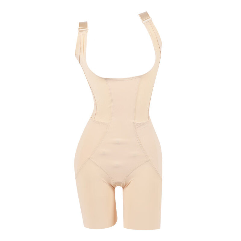 婷美新款塑身连体衣美体内衣塑身收腹美体塑形提臀收胯塑身衣 肤色 XXL85(175/82)(125-140斤)