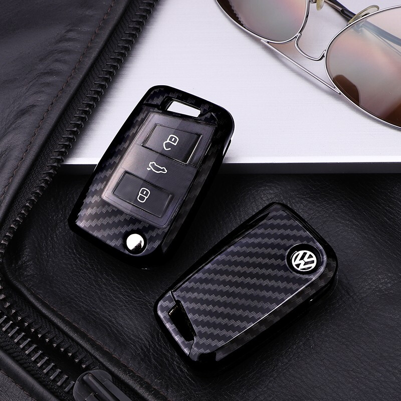 冀勋 大众途岳探岳碳纤维钥匙包 途观l途安途昂探歌凌渡汽车钥匙套