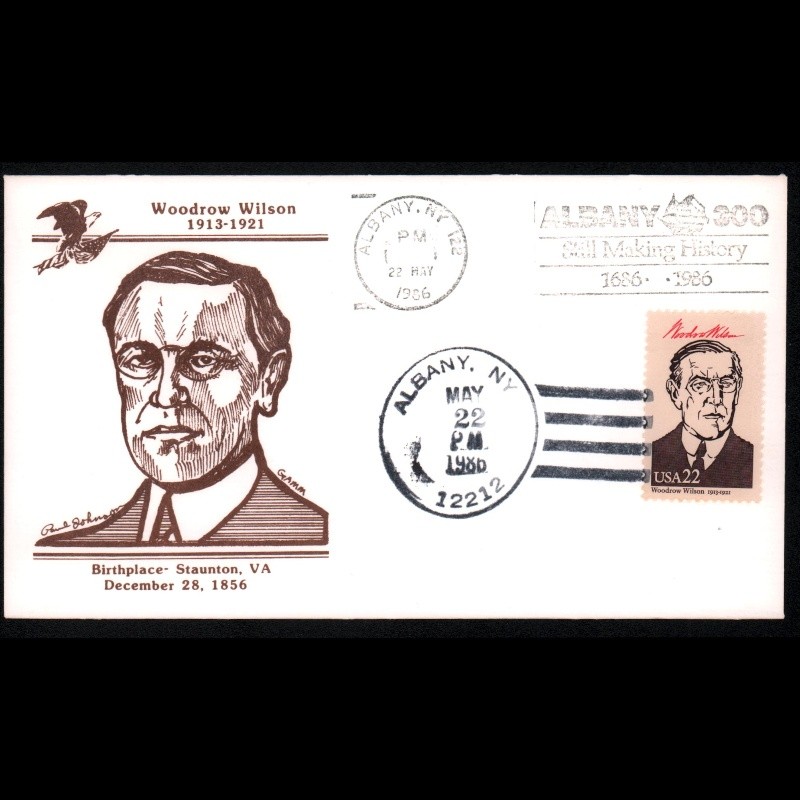 东吴收藏 集邮 美国邮票 美国首日封 之十三耶 1986年(36-16) 总统