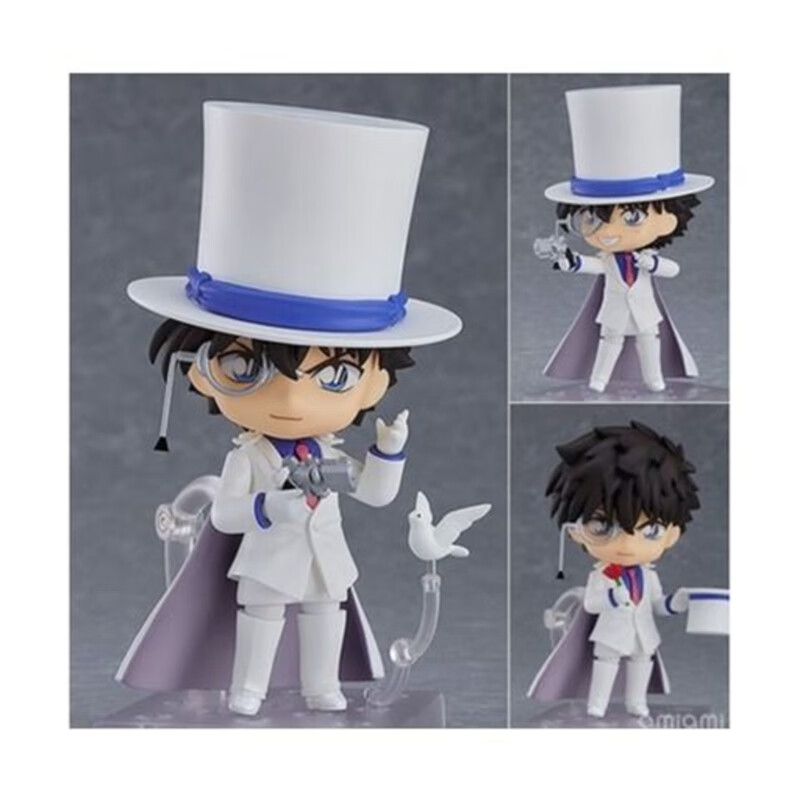 名侦探柯南工藤新一q版可动换脸粘土人手办盒装送人摆件周边国产 1412