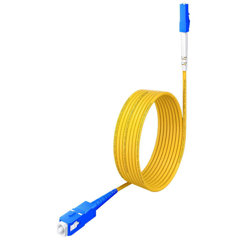 安普康（AMPCOM）電信級LC-SC單模光纖跳線(xiàn)9/125單芯 低煙無(wú)鹵LSZH環(huán)保外皮 10G尾纖收發(fā)器光纖線(xiàn)2米 ASMLSC1202
