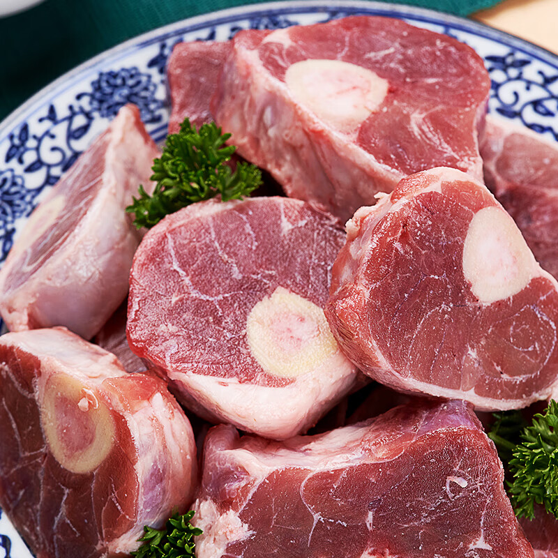 东来顺X1号会员店联名款 羔羊原切小腿块3斤 羊腿手把肉 内蒙羊肉