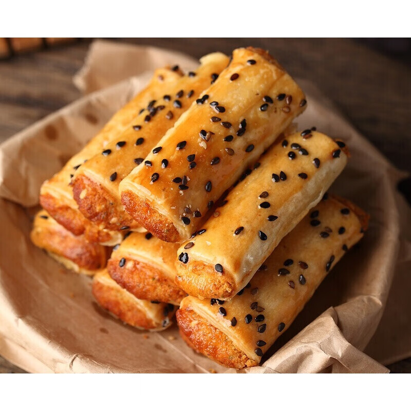 味巴哥肉松酥 肉松酥条 蛋卷 肉松卷 肉松棒400g 24条