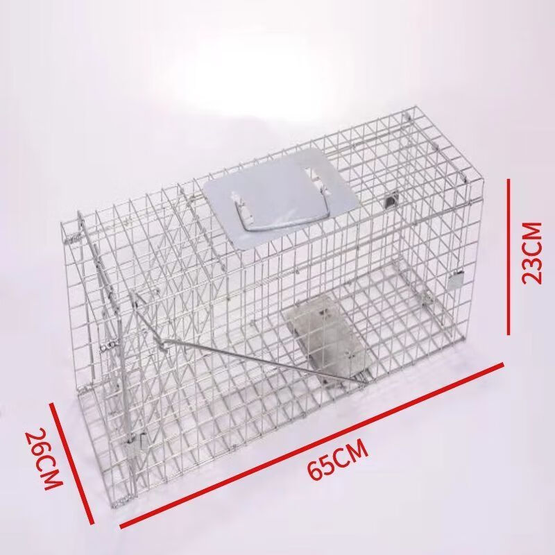 隆華全自動(dòng)捕貓籠抓貓捉貓籠誘捕籠貓家用多功能捕鼠尋貓籠 折疊踏板款65.26.23