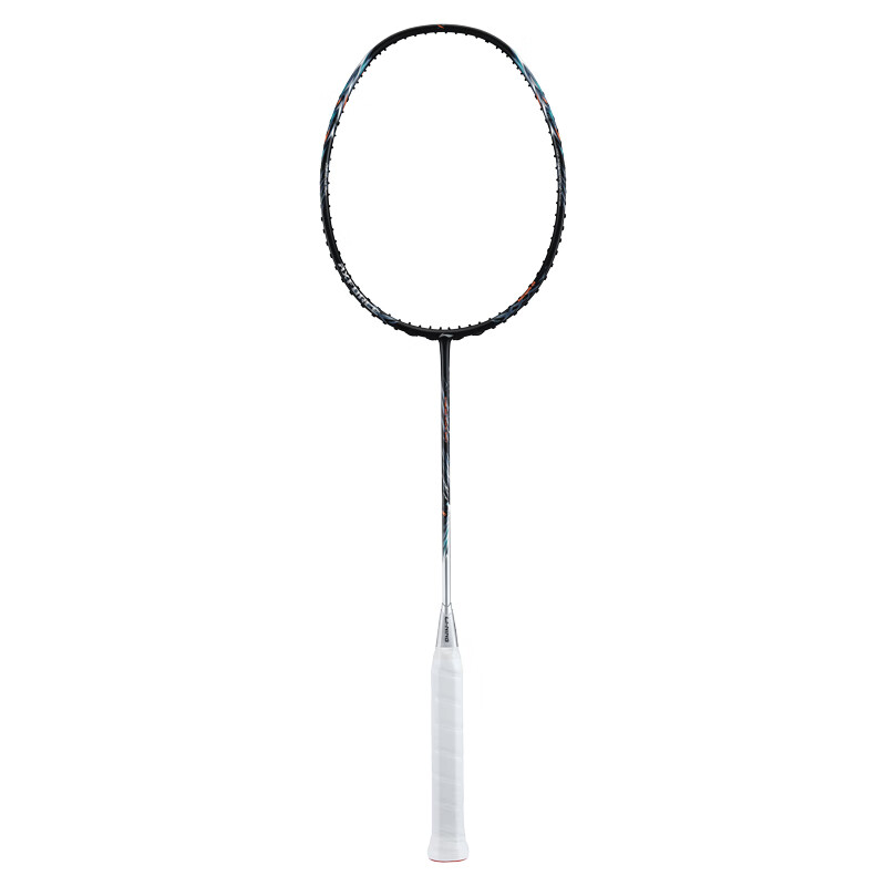 李宁(LI-NING)羽毛球拍雷霆60/80雷霆90龙拍虎拍碳纤维进攻-可免费拉线 雷霆70黑银色4U-送线送手胶