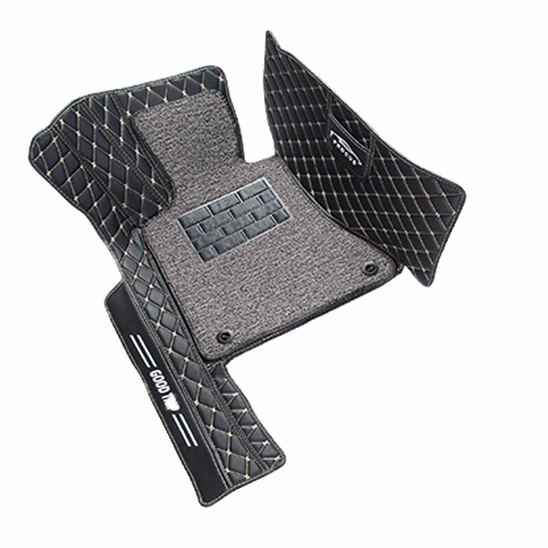 适用于长安欧尚x5主驾驶脚垫欧尚x5plus车专用汽车全包围单片单个 炫色-包门槛主驾驶黑色皮米线+