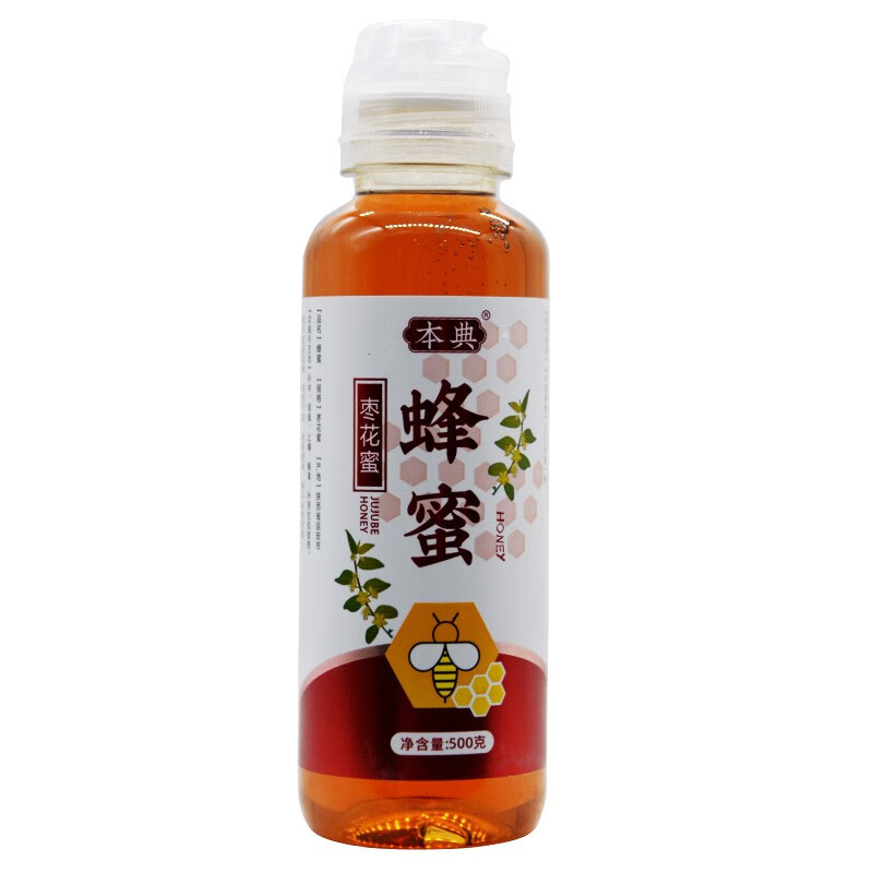 本典 蜂蜜 塑瓶 500g 1瓶(枣花蜜)