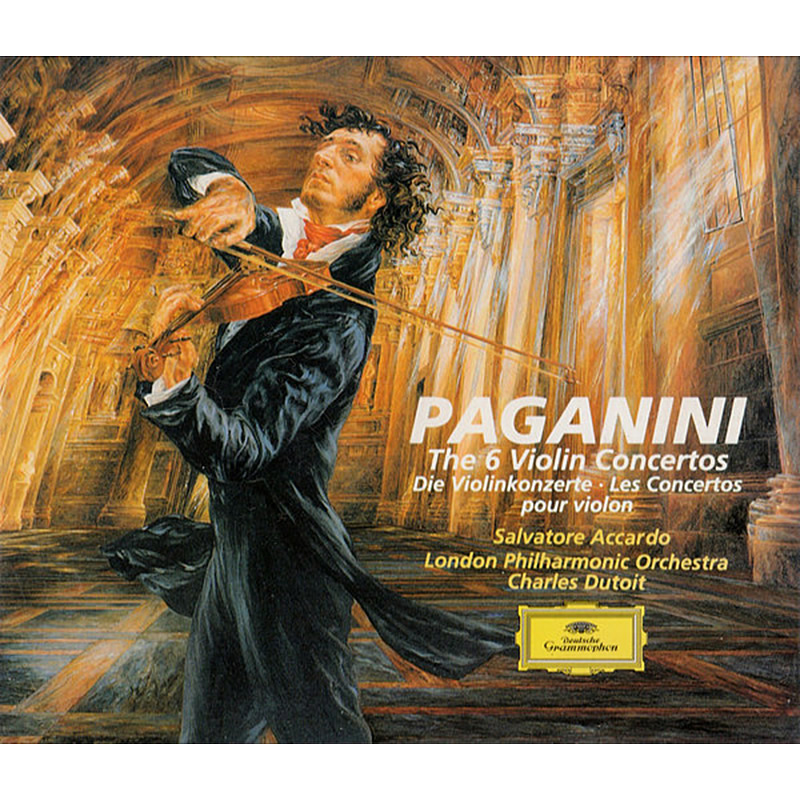 阿卡多/迪图瓦 帕格尼尼 小提琴协奏曲全集（3CD）环球DG原版cd碟
