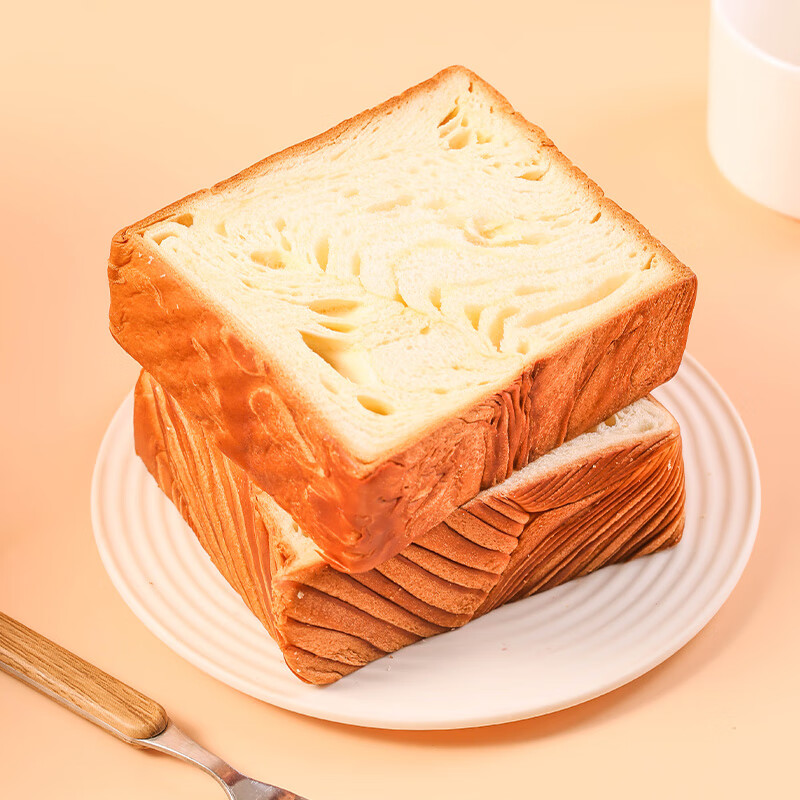 董小姐厚切吐司400g*2箱原味玫瑰味切片手撕面包网红早餐代餐食品