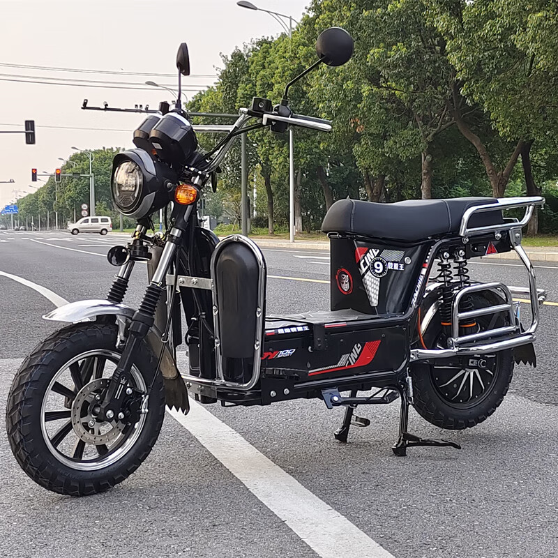 外卖踏板长跑王大功率96v电动摩托车 96伏3000瓦 96伏22安天能黑金电