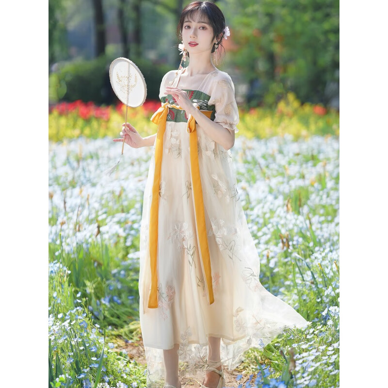 依若彤汉服女成人夏天齐胸夏款改良版夏季薄款古风仙气日常国风汉素