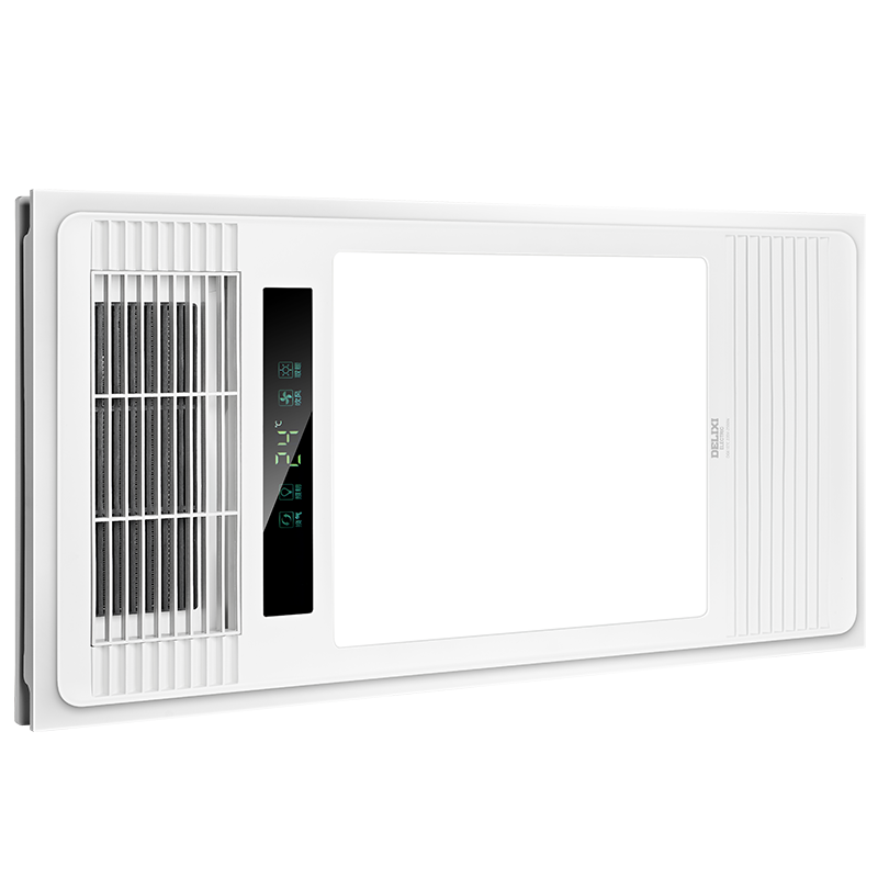 德力西 (DELIXI)风暖浴霸智能速热取暖器卫生间浴霸灯集成吊顶暖风机彩屏温显DG6107C双电机 多功能风暖浴霸 344.8元