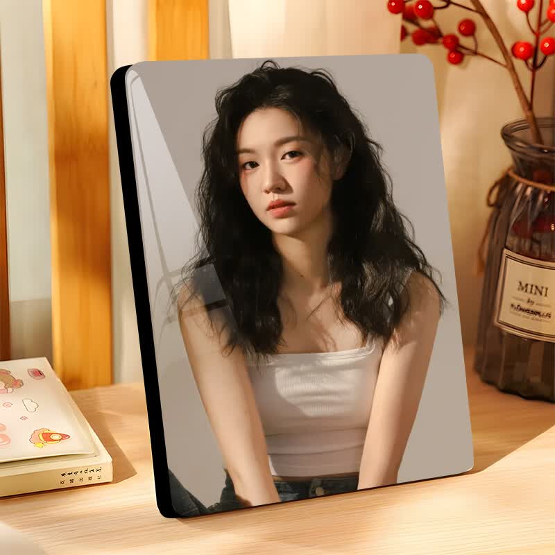 个人写真照挂墙制作相框 大韩水晶【无框满铺】 12寸摆台【20*30cm】