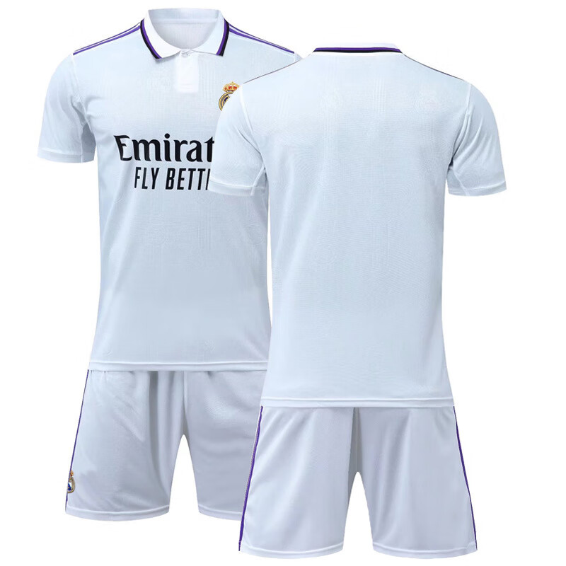 乔庭皇马球衣 22-23皇马主场足球服10号莫德里奇9号本泽马球衣儿童运