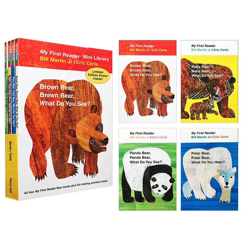 棕熊系列套装4册Bear Book Readers Boxed Set 信睿