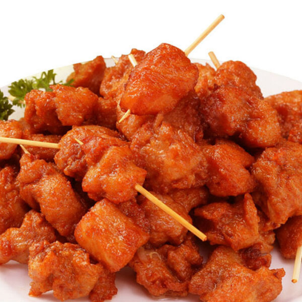 牙签肉2000g 迷你鸡肉串小肉串油炸奥尔良小串肉串冷冻商用半成品小吃