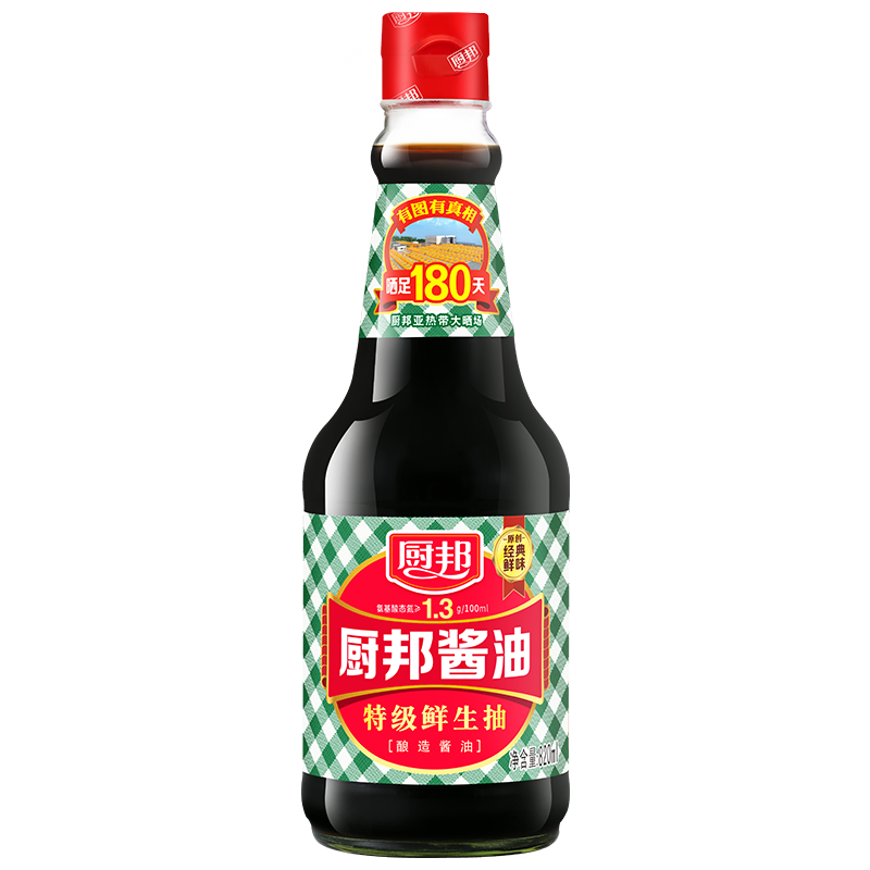 厨邦酱油 特级生抽 传统酿造酱油 头道经典 炒菜凉拌调味 820ml 820ml