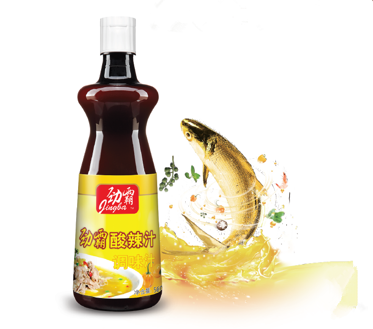 劲霸酸辣汁560g调味凉皮麻辣火锅底料酸菜鱼酸汤肥牛汤底调味料