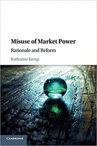 预订misuse of market power: rationale and reform