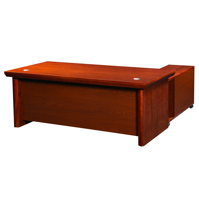 黎明 办公家具老板桌办公桌油漆实木贴皮工人大班台经理桌1.6米班桌