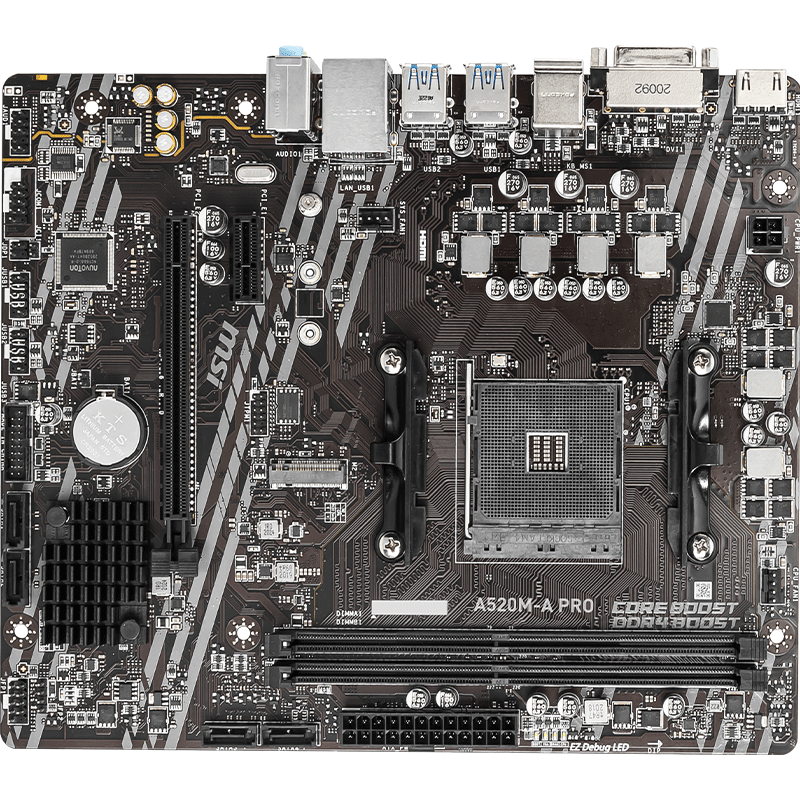 MSI ΢�� A520M-A PRO D4 ���� �߳�M2���