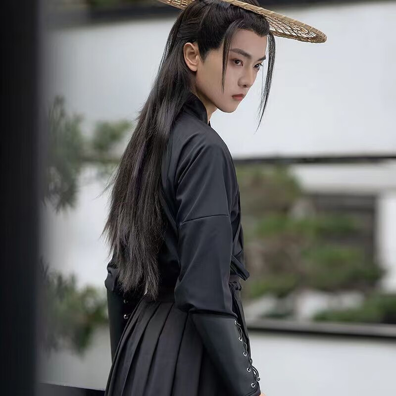 督型汉服男古装长袍全套中国风龙纹原创武侠古风书生加大码学生演出服