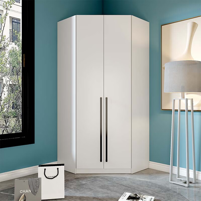 有棱有角 现代转角衣柜角柜拐角储物柜衣橱双门款940*940*2100 db
