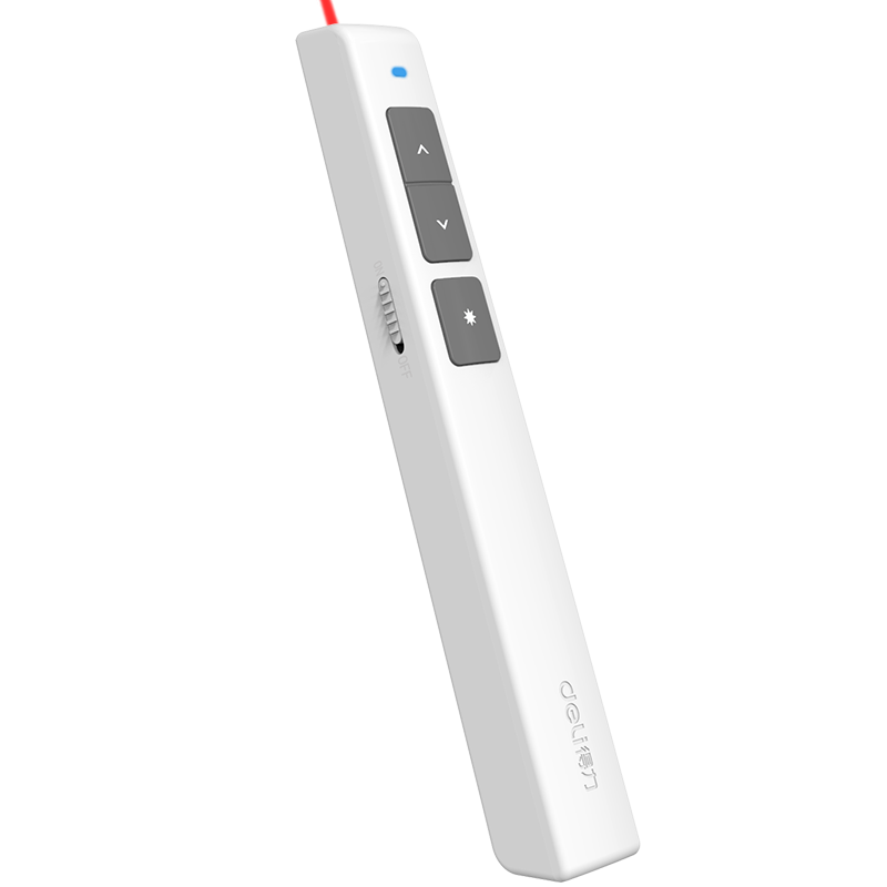 投影配件价格走势及推荐:得力(Deli)360度控制教师专用PPT超链接功能教鞭/无线演示器课件笔红光充电款激光翻页笔